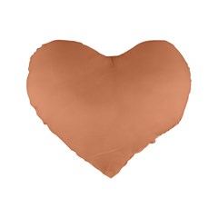 Coral Sands Standard 16  Premium Heart Shape Cushions by FabChoice