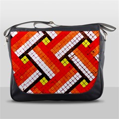 Pop Art Mosaic Messenger Bag by essentialimage365