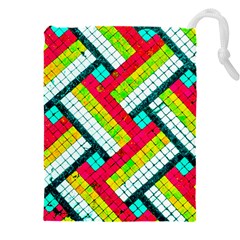 Pop Art Mosaic Drawstring Pouch (4xl) by essentialimage365