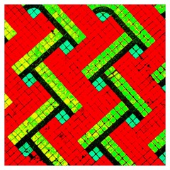 Pop Art Mosaic Long Sheer Chiffon Scarf  by essentialimage365