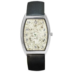 Geometric Abstract Sufrace Print Barrel Style Metal Watch by dflcprintsclothing