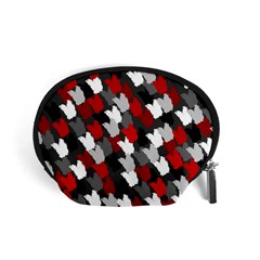 Abstract Paint Splashes, Mixed Colors, Black, Red, White Accessory Pouch (small) by Casemiro