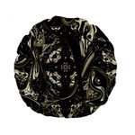 Honey Glazed Cross Standard 15  Premium Flano Round Cushions Back