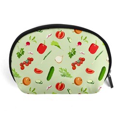 Seamless Pattern With Vegetables  Delicious Vegetables Accessory Pouch (large) by SychEva