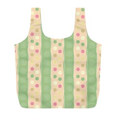 Circular Minimal Art Full Print Recycle Bag (l) by designsbymallika