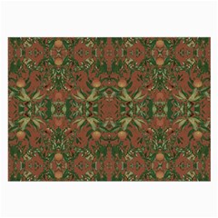 Modern Tropical Motif Print Large Glasses Cloth (2 Sides) by dflcprintsclothing
