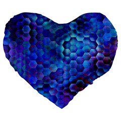 Zzzap! Large 19  Premium Flano Heart Shape Cushions by MRNStudios
