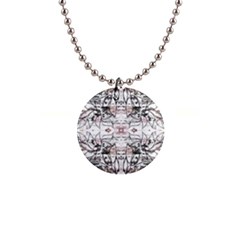 Artwork Repeats I 1  Button Necklace by kaleidomarblingart