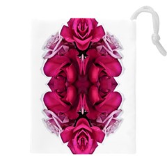 Diagonal Magenta Bouquet Drawstring Pouch (5xl) by kaleidomarblingart