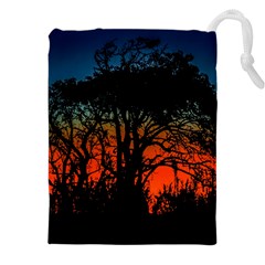 Sunset Colorful Nature Scene Drawstring Pouch (4xl) by dflcprintsclothing