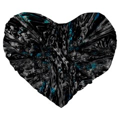 Deus Ex Machina Large 19  Premium Heart Shape Cushion by MRNStudios
