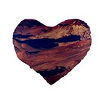 Atacama Desert Aerial View Standard 16  Premium Heart Shape Cushions Back