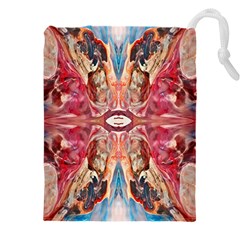 Marbled Butterfly Drawstring Pouch (5xl) by kaleidomarblingart