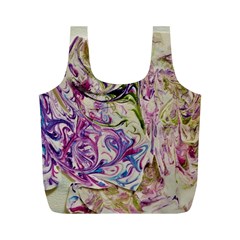 Abstract Swirls Iv Full Print Recycle Bag (m) by kaleidomarblingart
