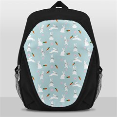 Funny And Funny Hares  And Rabbits In The Meadow Backpack Bag by SychEva