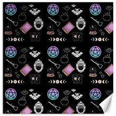 Witch Goth Pastel Pattern Canvas 12  X 12  by NerdySparkleGoth