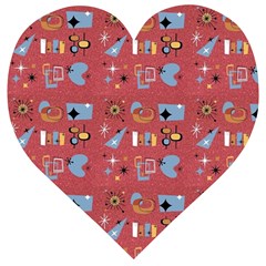 50s Small Print Wooden Puzzle Heart by NerdySparkleGoth