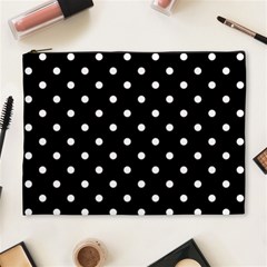 1950 Black White Dots Cosmetic Bag (xl) by SomethingForEveryone