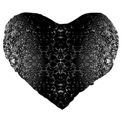 Mitosis Large 19  Premium Flano Heart Shape Cushions by MRNStudios