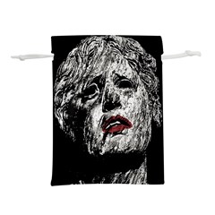 Creepy Head Sculpture Artwork Lightweight Drawstring Pouch (m) by dflcprintsclothing