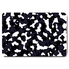 Camouflage Bleu Large Doormat  by kcreatif
