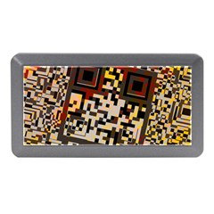 Root Humanity Bar And Qr Code Flash Orange And Purple Memory Card Reader (mini) by WetdryvacsLair