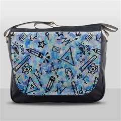 Science-education-doodle-background Messenger Bag by Sapixe
