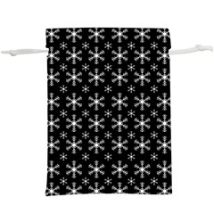 Snowflakes Background Pattern  Lightweight Drawstring Pouch (xl) by Sapixe