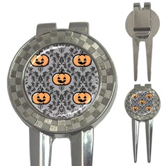 Pumpkin Pattern 3-in-1 Golf Divots by NerdySparkleGoth