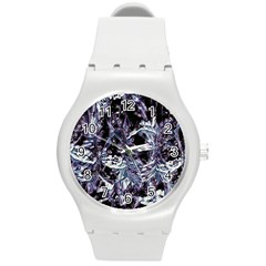Unraveled Round Plastic Sport Watch (m) by MRNStudios