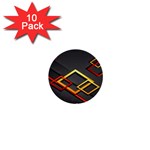 Modern Geometry 1  Mini Buttons (10 pack)  Front