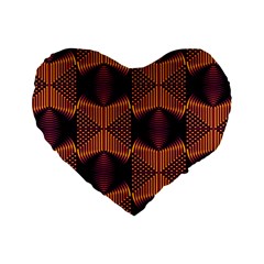 Digital Diamonds Standard 16  Premium Flano Heart Shape Cushions by Sparkle