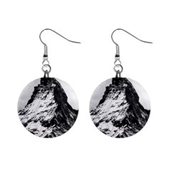 Matterhorn-switzerland-mountain Mini Button Earrings by Amaryn4rt