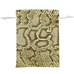Leatherette Snake 4  Lightweight Drawstring Pouch (xl) by skindeep