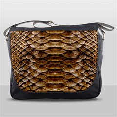 Reptile Skin Pattern 11 Messenger Bag by skindeep