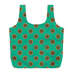 Ethnic Circular Print Full Print Recycle Bag (l) by designsbymallika