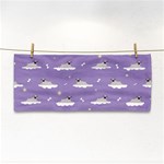 pug dog on a cloud Hand Towel Front