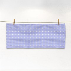 Lighblu Plaid Small Hand Towel by snowwhitegirl