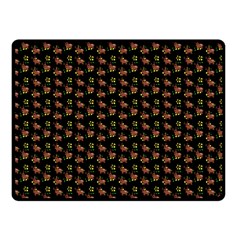 Cute Deer Pattern Black Double Sided Fleece Blanket (small)  by snowwhitegirl