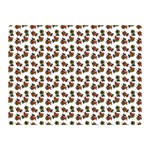 Cute Deer Pattern White Double Sided Flano Blanket (Mini)  35 x27  Blanket Front