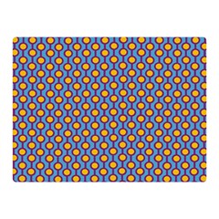 Yellow Circles On A Purple Background Double Sided Flano Blanket (mini)  by SychEva