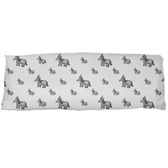 Grey Unicorn Sketchy Style Motif Drawing Pattern Body Pillow Case (dakimakura) by dflcprintsclothing