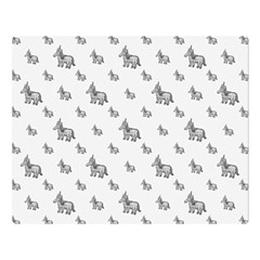 Grey Unicorn Sketchy Style Motif Drawing Pattern Double Sided Flano Blanket (large)  by dflcprintsclothing