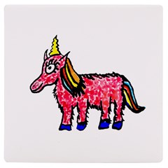 Unicorn Sketchy Style Drawing Uv Print Square Tile Coaster  by dflcprintsclothing