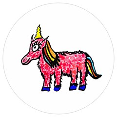 Unicorn Sketchy Style Drawing Round Trivet by dflcprintsclothing