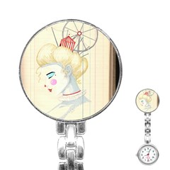Clown Maiden Stainless Steel Nurses Watch by Limerence