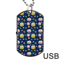 Autumn Pumpkins Dog Tag Usb Flash (one Side) by SychEva