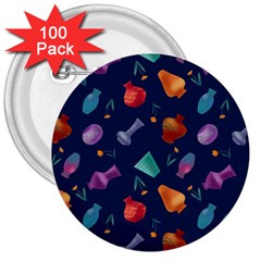 Jugs And Vases 3  Buttons (100 Pack)  by SychEva