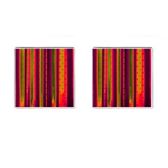 Warped Stripy Dots Cufflinks (square) by essentialimage365
