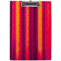 Warped Stripy Dots A4 Clipboard by essentialimage365